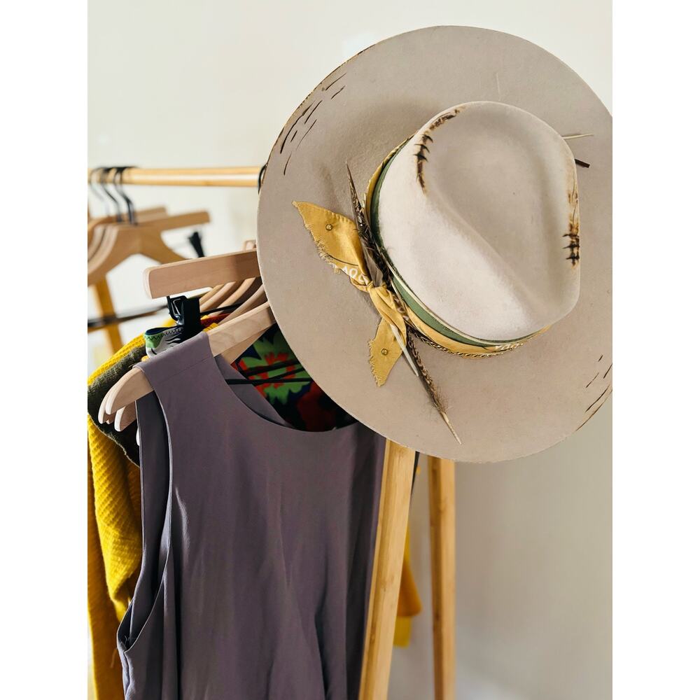 Travis Austin Hat. One of A Kind Custom Made Signed Western Cowgirl Hat